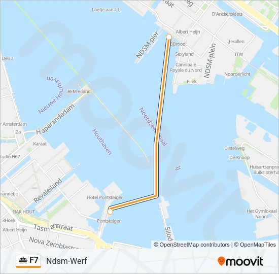 F7 Ferry Line Map