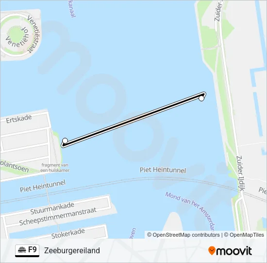 F9 Ferry Line Map