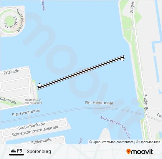 F9 Ferry Line Map