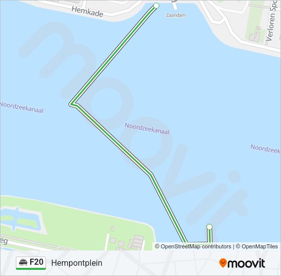 F20 Ferry Line Map