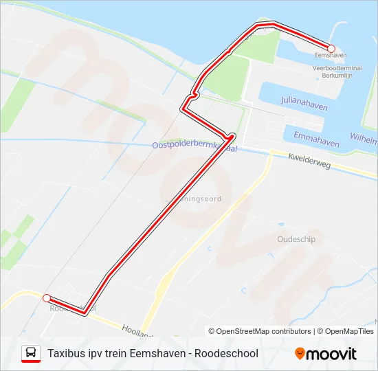 TAXIBUS IPV TREIN  Line Map