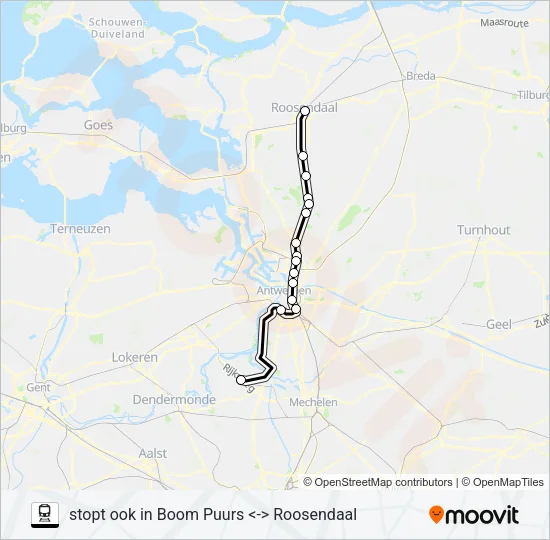 STOPTREIN Train Line Map