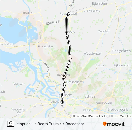 STOPTREIN Train Line Map