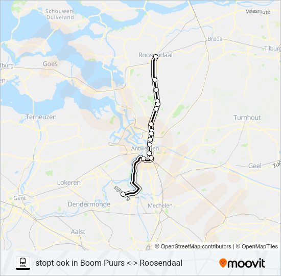 STOPTREIN Train Line Map