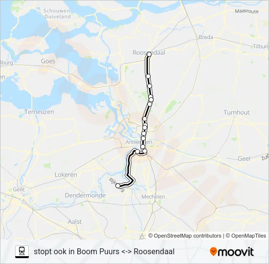 STOPTREIN Train Line Map