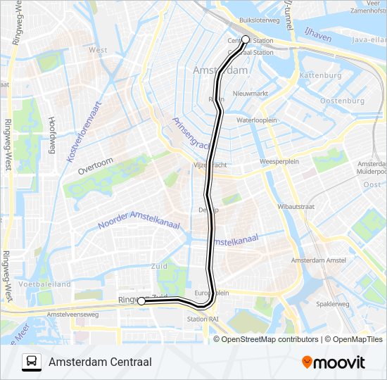 SNELBUS IPV TREIN Bus Line Map