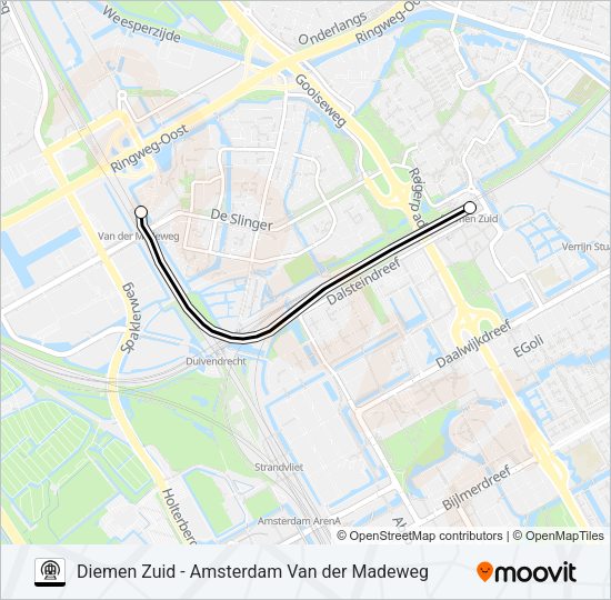 METRO IPV TREIN  Line Map
