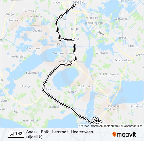 142 Bus Line Map