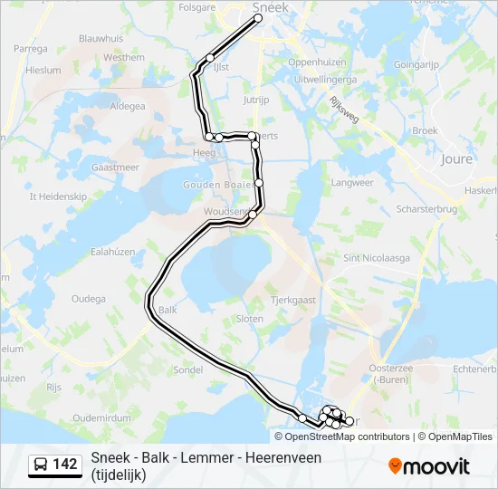 142 Bus Line Map