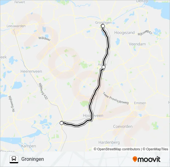 SNELBUS IPV TREIN Bus Line Map