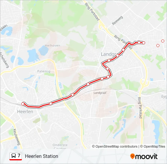 Buslinie 7 Karte