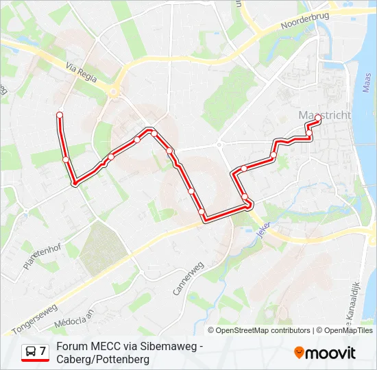 7 Bus Line Map