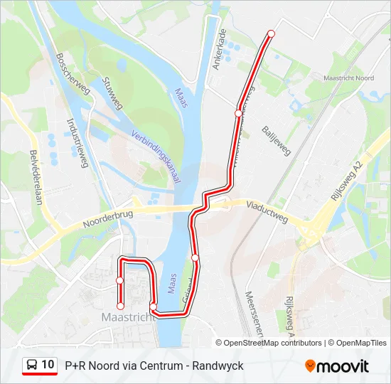 Buslinie 10 Karte