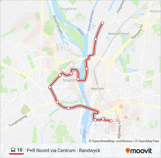 Buslinie 10 Karte