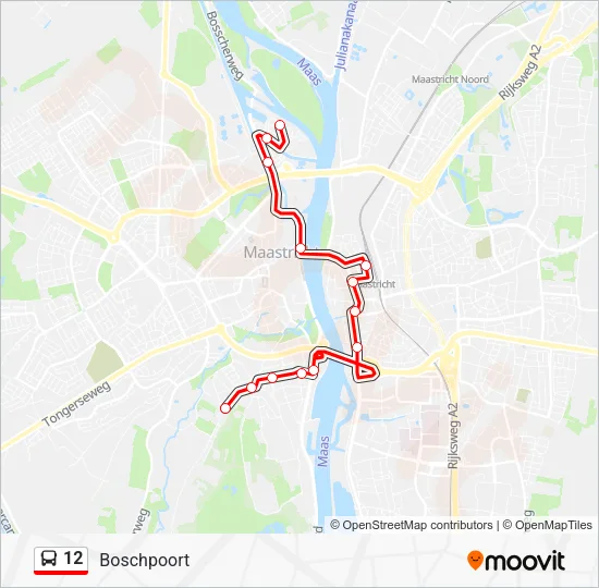 12 Bus Line Map