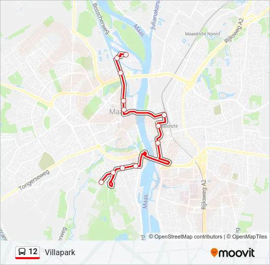 12 Bus Line Map