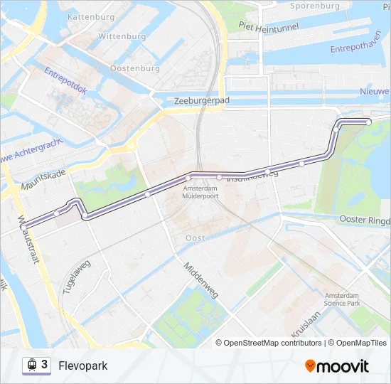 3 Light Rail Line Map