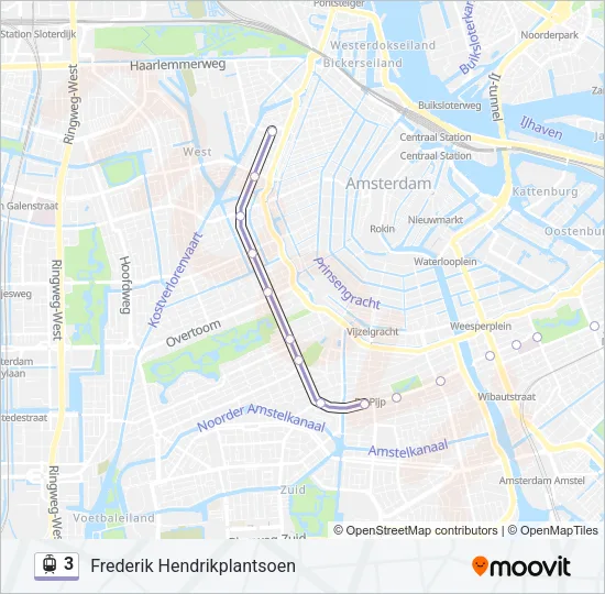 3 Light Rail Line Map