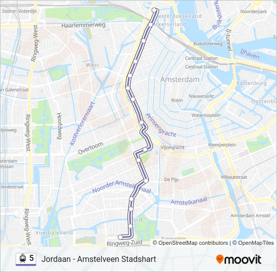 5 Light Rail Line Map