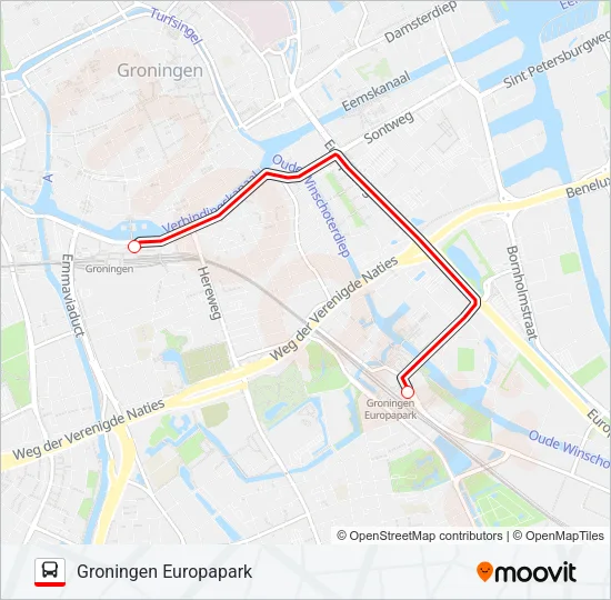 STOPBUS IPV TREIN  Line Map