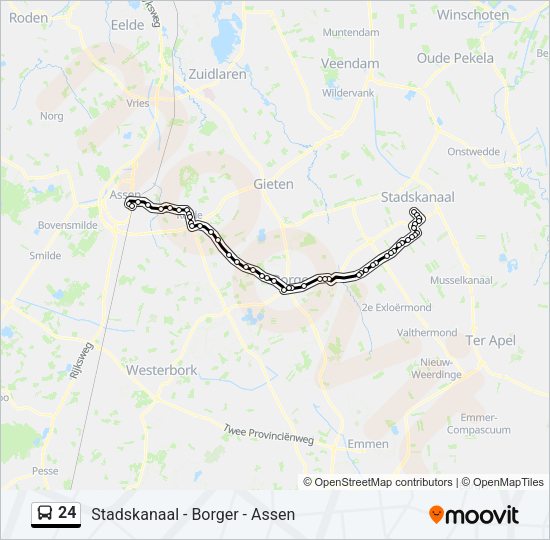 24 Bus Line Map