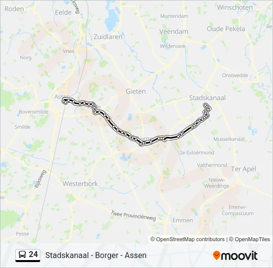 24 Bus Line Map