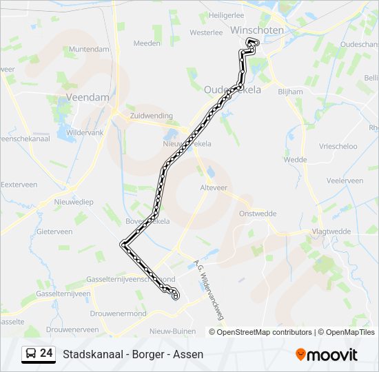24 Bus Line Map