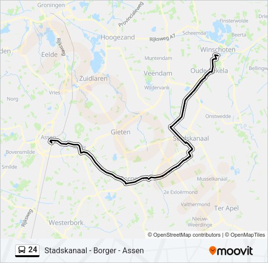 24 Bus Line Map