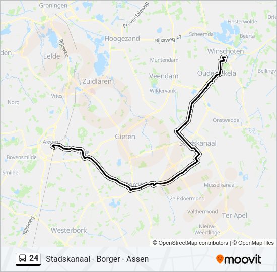 24 Bus Line Map