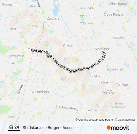 24 Bus Line Map