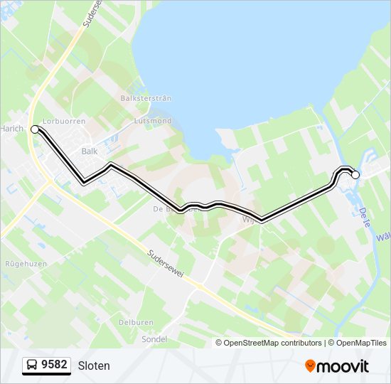 9582 Bus Line Map