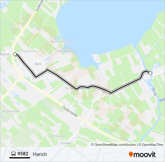 9582 Bus Line Map