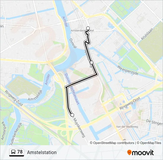 78 Bus Line Map