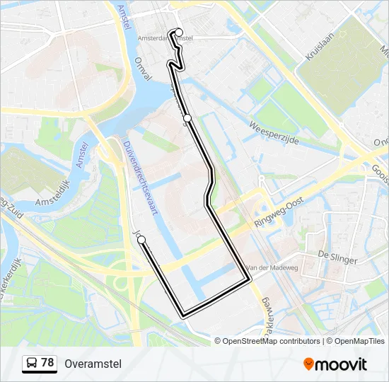 78 Bus Line Map