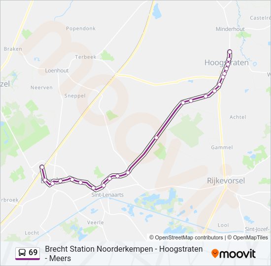 69 Bus Line Map