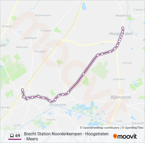 69 Bus Line Map