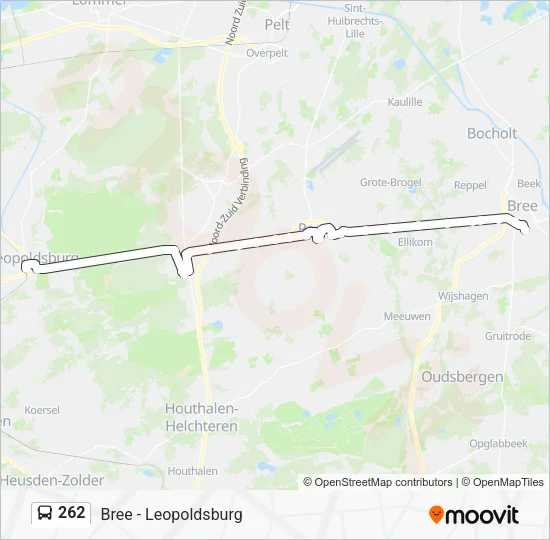 262 Bus Line Map