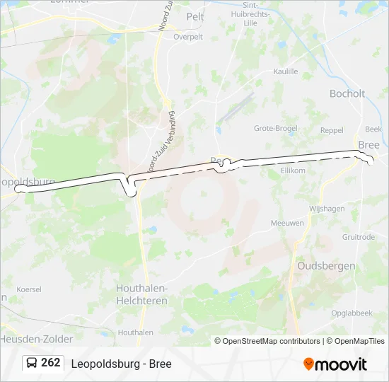 262 Bus Line Map
