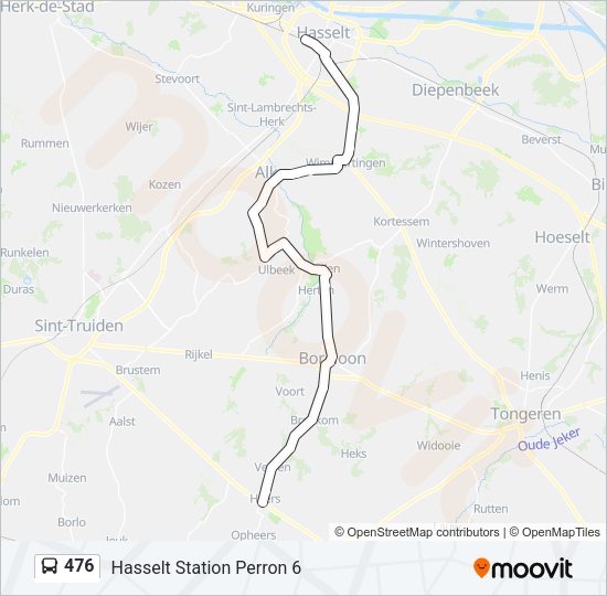 476 Bus Line Map