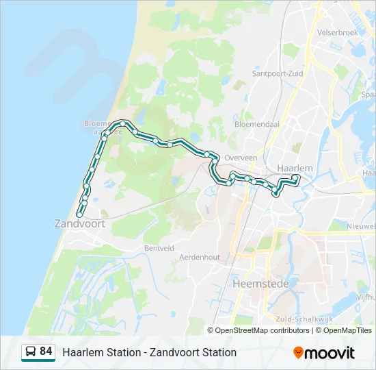 84 Bus Line Map