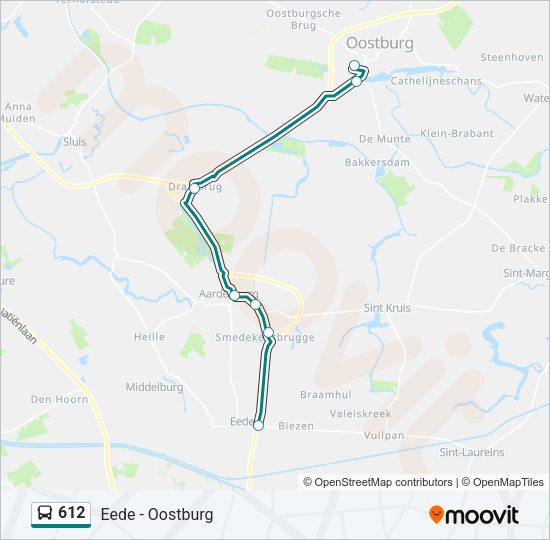 612 Bus Line Map