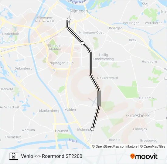 STOPTREIN RS11 Train Line Map