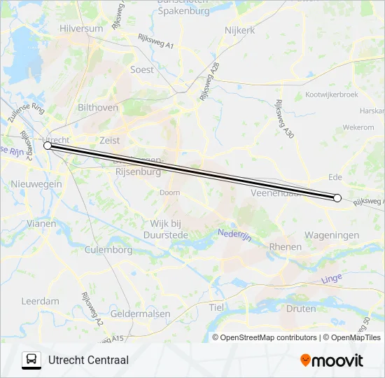 SNELBUS IPV TREIN Bus Line Map