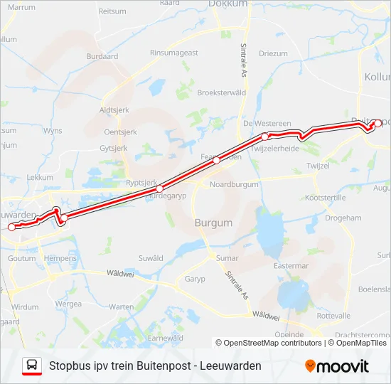STOPBUS IPV TREIN  Line Map