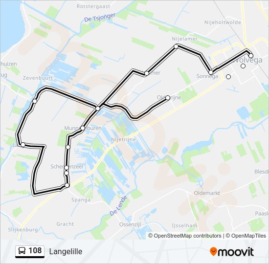 108 Bus Line Map