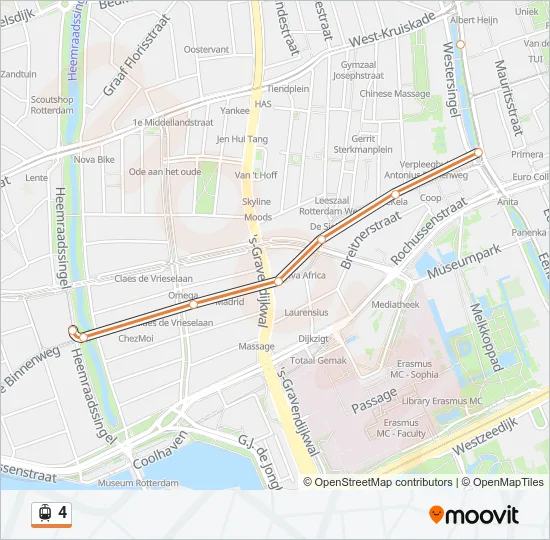 4 Light Rail Line Map