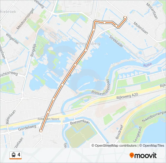 4 Light Rail Line Map
