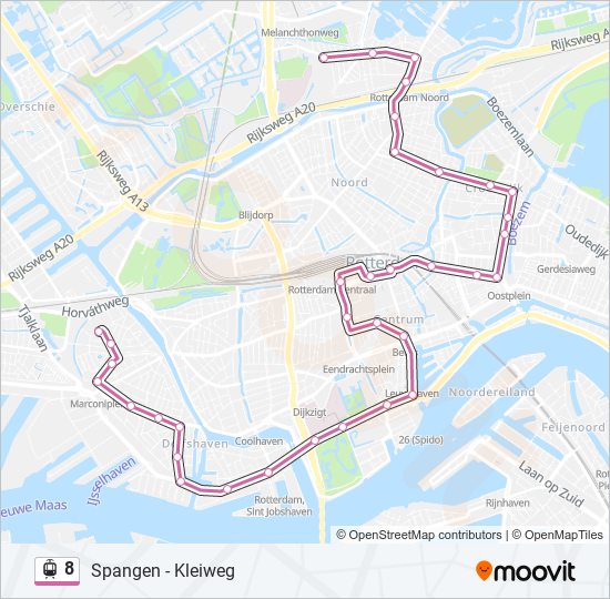 Loodgieter repetitie Parelachtig 8 Route: Schedules, Stops & Maps - Spangen (Updated)