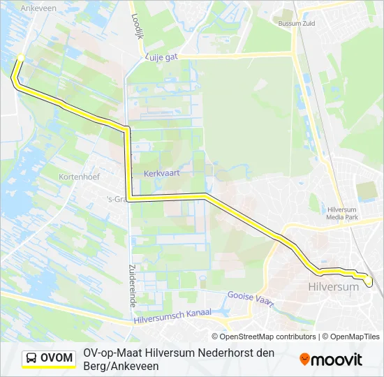 Bus OVOM lijnkaart