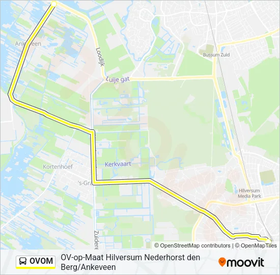 Bus OVOM lijnkaart